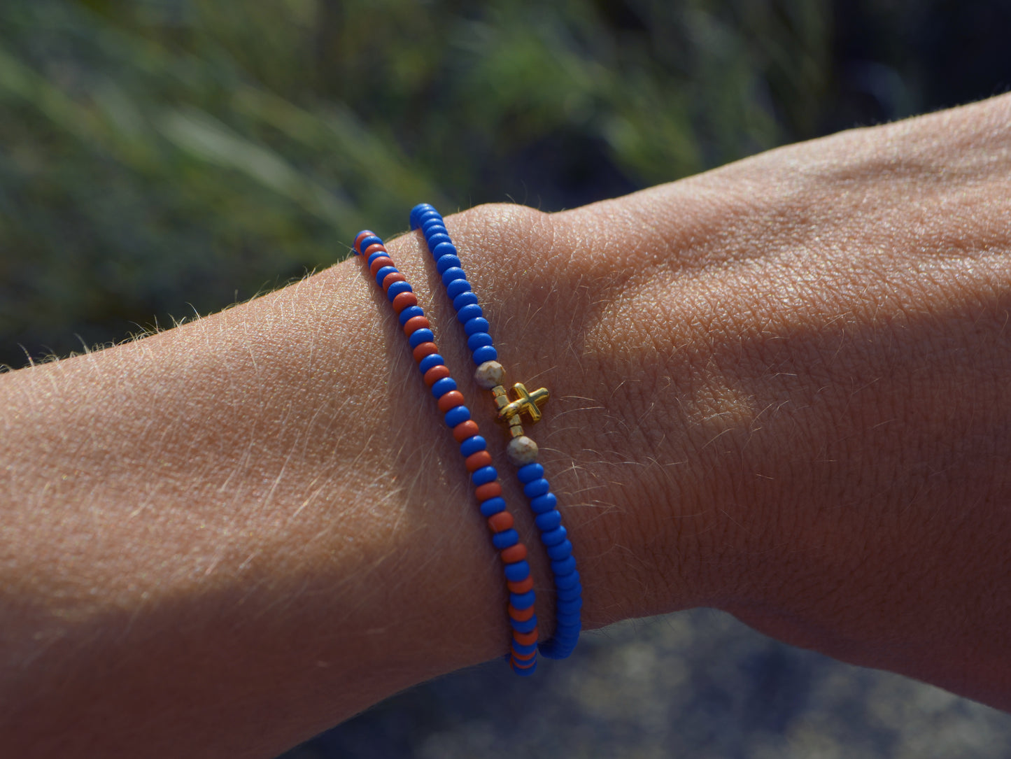 Orange Blau gemischt